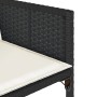 11-teiliges Garten-Essset mit schwarzen synthetischen Rattankissen von vidaXL, Gartensets - Ref: Foro24-3278057, Preis: 690,5...