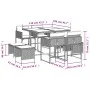 9-piece garden dining set and black synthetic rattan cushions by vidaXL, Garden sets - Ref: Foro24-3278081, Price: 392,43 €, ...