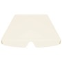 Dosel de repuesto columpio de jardín crema 150/130x105/70 cm