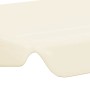 Dosel de repuesto columpio de jardín crema 150/130x105/70 cm