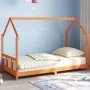 Kinderbettgestell aus Kiefernholz in brauner Wachsoptik, 90x190cm. von vidaXL, Kinderbetten und Betten für Kinder - Ref: Foro...