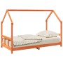Estructura de cama infantil madera de pino marrón cera 90x190cm by vidaXL, Cribs and beds for children - Ref: Foro24-847137, ...