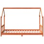 Estructura de cama infantil madera de pino marrón cera 90x190cm by vidaXL, Cribs and beds for children - Ref: Foro24-847137, ...