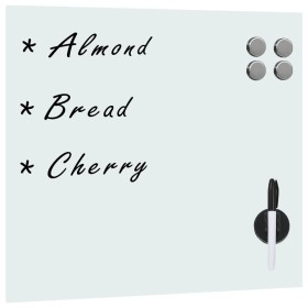 Magnetic glass wall board 50x50 cm by vidaXL, White boards - Ref: Foro24-285374, Price: 31,97 €, Discount: %