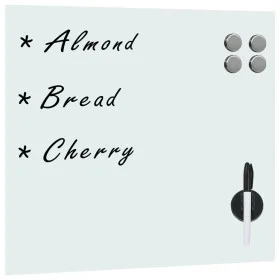 Magnetic glass wall board 50x50 cm by vidaXL, White boards - Ref: Foro24-285374, Price: 31,57 €, Discount: %