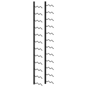 Wall wine rack for 24 black iron bottles by vidaXL, Wine racks - Ref: Foro24-289557, Price: 47,93 €, Discount: %