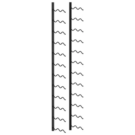 Wandweinregal für 24 Flaschen aus schwarzem Eisen von vidaXL, Weinregale - Ref: Foro24-289557, Preis: 48,02 €, Rabatt: %
