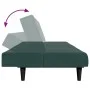Zweiplätziges Schlafsofa mit dunkelgrünem Samt-Hocker. von vidaXL, Sofas - Ref: Foro24-3258094, Preis: 310,79 €, Rabatt: %