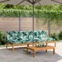 Sofás centrales de palets jardín y cojines 2 uds madera acacia by vidaXL, Outdoor sofas - Ref: Foro24-3209486, Price: 396,69 ...