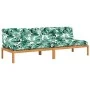 Sofás centrales de palets jardín y cojines 2 uds madera acacia by vidaXL, Outdoor sofas - Ref: Foro24-3209486, Price: 396,69 ...