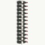 Botellero de pared para 24 botellas hierro negro de vidaXL, Botelleros - Ref: Foro24-289557, Precio: 47,60 €, Descuento: %