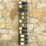 Wandweinregal für 24 Flaschen aus schwarzem Eisen von vidaXL, Weinregale - Ref: Foro24-289557, Preis: 47,93 €, Rabatt: %