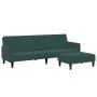 2-seater sofa bed with dark green velvet stool by vidaXL, Sofas - Ref: Foro24-3258100, Price: 330,15 €, Discount: %