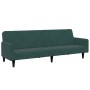 2-Sitzer-Schlafsofa mit dunkelgrünem Samthocker von vidaXL, Sofas - Ref: Foro24-3258100, Preis: 338,29 €, Rabatt: %