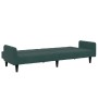2-Sitzer-Schlafsofa mit dunkelgrünem Samthocker von vidaXL, Sofas - Ref: Foro24-3258100, Preis: 338,29 €, Rabatt: %