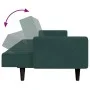 2-seater sofa bed with dark green velvet stool by vidaXL, Sofas - Ref: Foro24-3258100, Price: 330,15 €, Discount: %