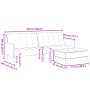 2-Sitzer-Schlafsofa mit dunkelgrünem Samthocker von vidaXL, Sofas - Ref: Foro24-3258100, Preis: 338,29 €, Rabatt: %