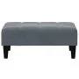 Sofá cama de 2 plazas con taburete terciopelo gris oscuro de vidaXL, Sofás - Ref: Foro24-3258093, Precio: 305,11 €, Descuento: %
