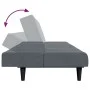 2-Sitzer-Schlafsofa mit dunkelgrauem Samthocker von vidaXL, Sofas - Ref: Foro24-3258093, Preis: 305,02 €, Rabatt: %