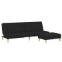 2-seater sofa bed with black fabric stool by vidaXL, Sofas - Ref: Foro24-3258087, Price: 309,38 €, Discount: %