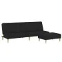 2-seater sofa bed with black fabric stool by vidaXL, Sofas - Ref: Foro24-3258087, Price: 305,79 €, Discount: %