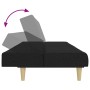 2-seater sofa bed with black fabric stool by vidaXL, Sofas - Ref: Foro24-3258087, Price: 309,38 €, Discount: %