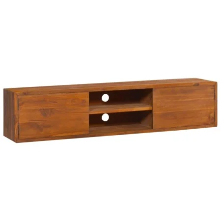 Wandmöbel aus massivem Teakholz 135x30x30 cm von vidaXL, TV-Möbel - Ref: Foro24-289085, Preis: 137,78 €, Rabatt: %