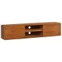 Wandmöbel aus massivem Teakholz 135x30x30 cm von vidaXL, TV-Möbel - Ref: Foro24-289085, Preis: 137,78 €, Rabatt: %