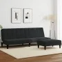 2-Sitzer-Schlafsofa mit schwarzem Samthocker von vidaXL, Sofas - Ref: Foro24-3258095, Preis: 308,14 €, Rabatt: %