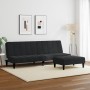 2-seater sofa bed with black velvet stool by vidaXL, Sofas - Ref: Foro24-3258095, Price: 313,12 €, Discount: %