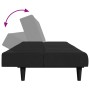 2-Sitzer-Schlafsofa mit schwarzem Samthocker von vidaXL, Sofas - Ref: Foro24-3258095, Preis: 313,12 €, Rabatt: %