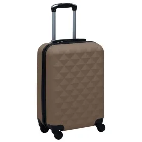 Brown ABS rigid suitcase with wheels by vidaXL, Suitcases - Ref: Foro24-92423, Price: 69,19 €, Discount: %