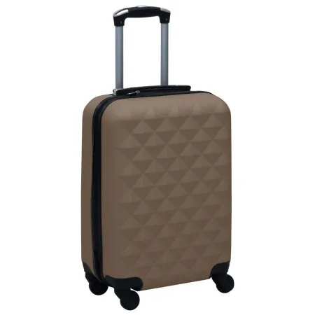 Brown ABS rigid suitcase with wheels by vidaXL, Suitcases - Ref: Foro24-92423, Price: 69,19 €, Discount: %