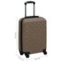 Brown ABS rigid suitcase with wheels by vidaXL, Suitcases - Ref: Foro24-92423, Price: 69,19 €, Discount: %