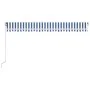 Manual retractable awning with blue and white LED 500x350 cm by vidaXL, Awnings - Ref: Foro24-3069021, Price: 480,84 €, Disco...