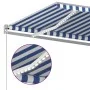Manuell einziehbare Markise mit blauer und weißer LED 500x350 cm von vidaXL, Markisen - Ref: Foro24-3069021, Preis: 480,84 €,...