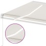 Manual retractable awning with cream LED light 500x350 cm by vidaXL, Awnings - Ref: Foro24-3069662, Price: 602,34 €, Discount: %