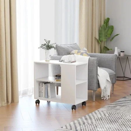 White plywood side table 70x35x55 cm by vidaXL, Side tables - Ref: Foro24-802120, Price: 46,74 €, Discount: %