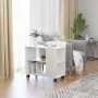 White plywood side table 70x35x55 cm by vidaXL, Side tables - Ref: Foro24-802120, Price: 46,74 €, Discount: %