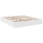 White engineered wood bed frame with drawers 180x200 cm by vidaXL, Beds and slatted bases - Ref: Foro24-3280636, Price: 178,4...