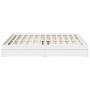 White engineered wood bed frame with drawers 180x200 cm by vidaXL, Beds and slatted bases - Ref: Foro24-3280636, Price: 197,3...