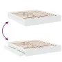 White engineered wood bed frame with drawers 180x200 cm by vidaXL, Beds and slatted bases - Ref: Foro24-3280636, Price: 178,4...