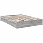 Sonoma gray engineered wood bed with drawers 150x200 cm by vidaXL, Beds and slatted bases - Ref: Foro24-3280655, Price: 173,2...