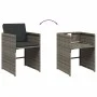 Garden dining set 7 pieces and gray synthetic rattan cushions by vidaXL, Garden sets - Ref: Foro24-3277861, Price: 537,02 €, ...
