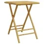 3-teiliges Klapp-Bistro-Set aus Bambus mit cremeweißen Kissen von vidaXL, Gartensets - Ref: Foro24-3208933, Preis: 184,80 €, ...