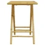 Juego bistró plegable de bambú 3 pzas con cojines blanco crema de vidaXL, Conjuntos de jardín - Ref: Foro24-3208933, Precio: ...