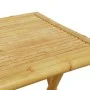 Juego bistró plegable de bambú 3 pzas con cojines blanco crema de vidaXL, Conjuntos de jardín - Ref: Foro24-3208933, Precio: ...