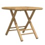 3-Piece Bamboo Folding Bistro Set with Cream White Cushions by vidaXL, Garden sets - Ref: Foro24-3208931, Price: 215,27 €, Di...
