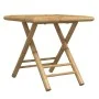 Juego bistró plegable de bambú 3 pzas con cojines blanco crema de vidaXL, Conjuntos de jardín - Ref: Foro24-3208931, Precio: ...
