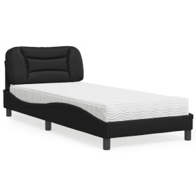 Cama con colchón cuero sintético negro 80x200 cm de vidaXL, Camas y somieres - Ref: Foro24-3208682, Precio: 279,55 €, Descuen...